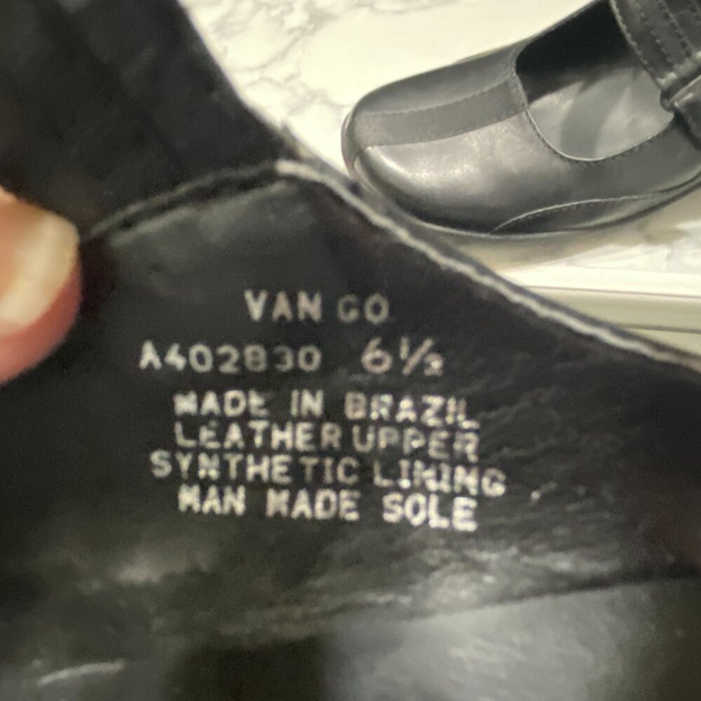 EUC~Kenneth Cole Reaction Womens "Van Go" Black Leather Mules Sz 6.5 - Picture 4 of 12